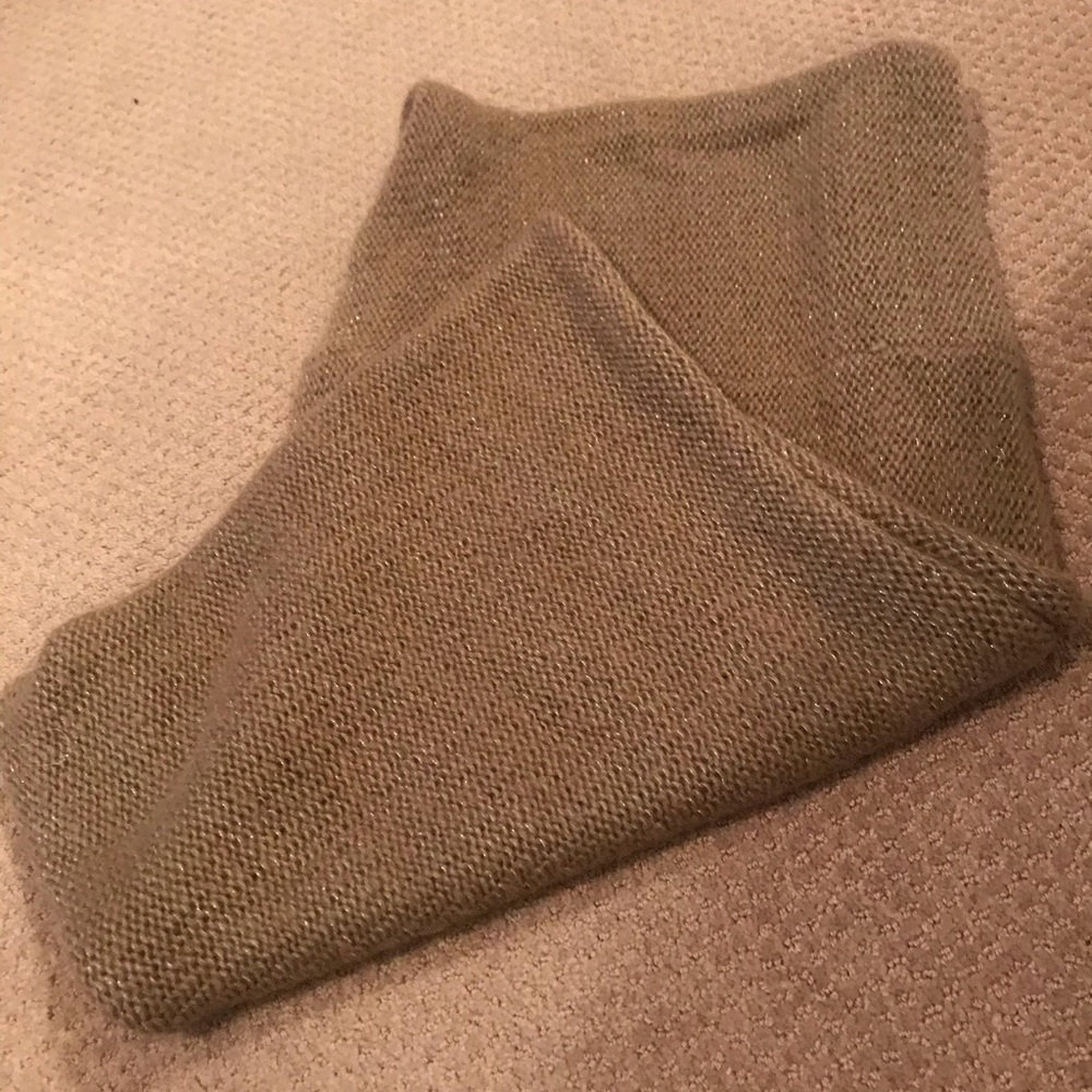 World Market Caramel Infinity knit scarf